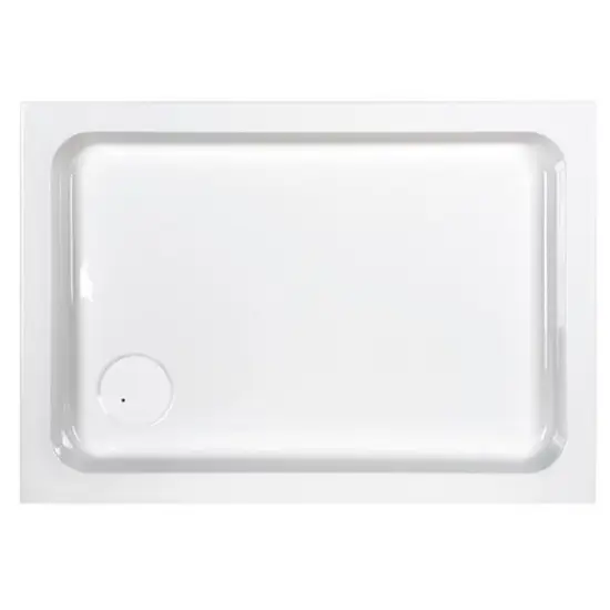 Brodzik prostokątny Sanplast B/FREE 80 x 100 x 9 cm biały ze stelażem STB